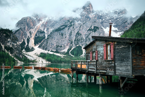 Lake in the Dolomites Lago di Braies