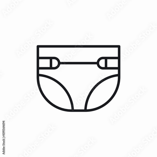 baby diapers icon sign vector