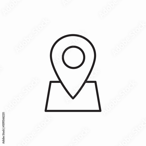 location place icon sign vector