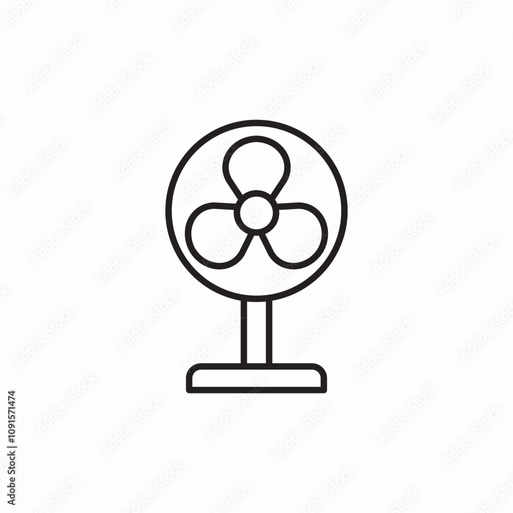 air fan icon sign vector