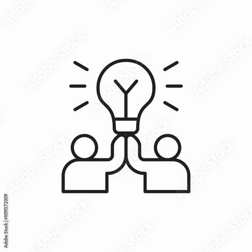 group idea icon sign vector
