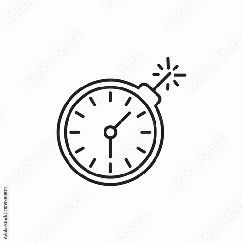 time bomb icon sign vector