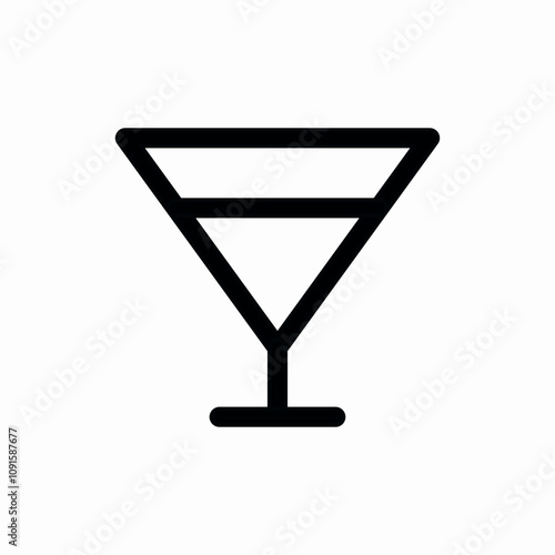 cocktail alcohol icon vector sign