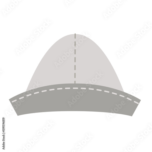 Sauna hat for bathhouse. Vector illustration.