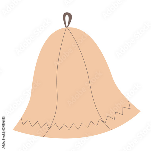 Sauna hat icon. Vector illustration.