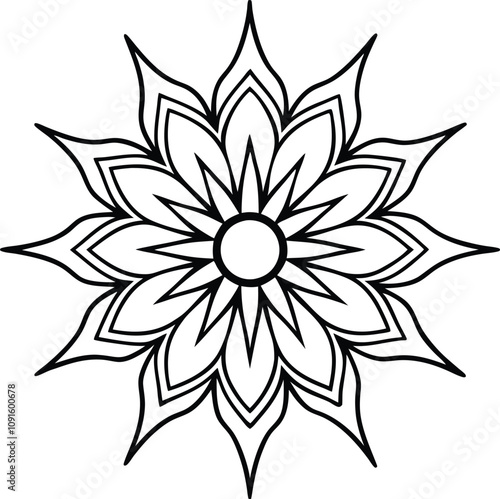 Abstract mandalas are widely used in various branches of art and design, allowing for creative and versatile applications.