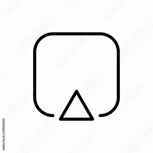 airplay input icon sign vector
