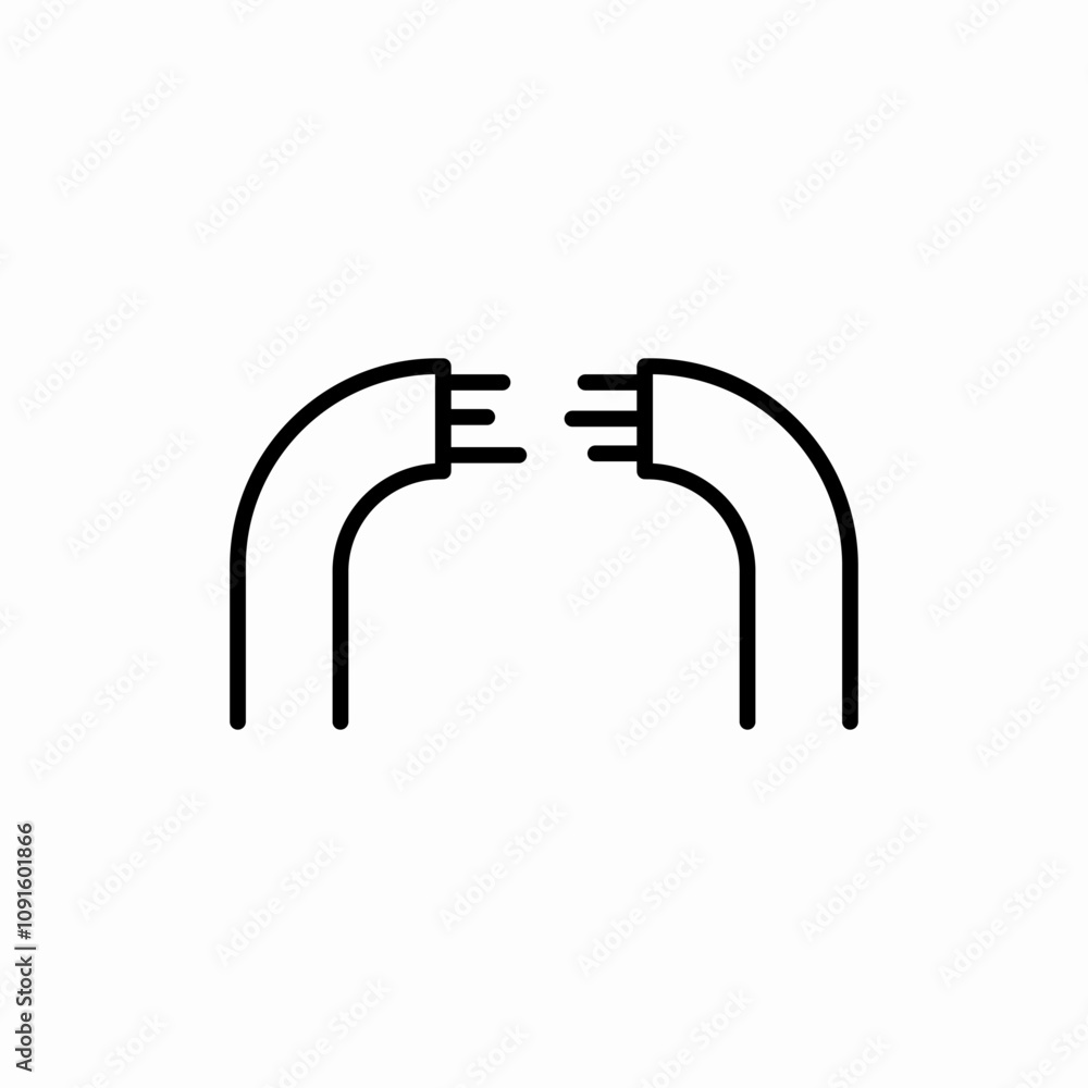 Obraz premium cable wiring icon sign vector