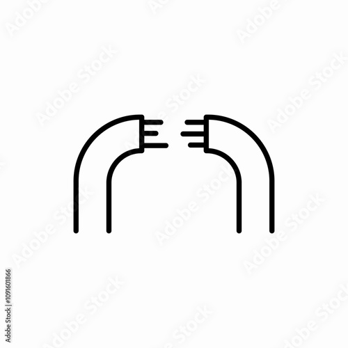 cable wiring icon sign vector