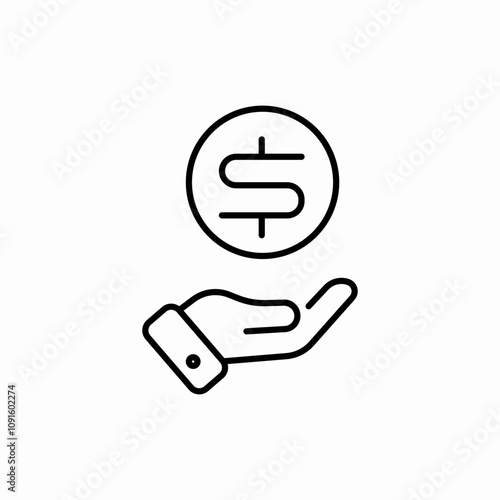 insurance for money icon sign vector