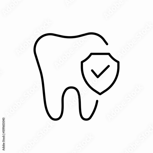 tooth security safety icon sign vector