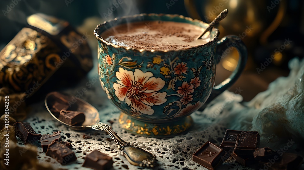 Cozy Delight: Steaming Hot Chocolate Bliss Cozy Delight: Steaming Hot Chocolate Bliss