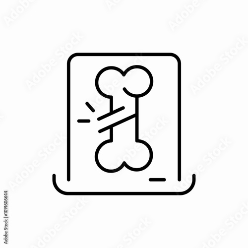 bone mrt icon sign vector