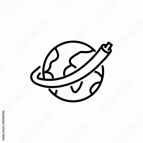 telecommunications cable icon sign vector