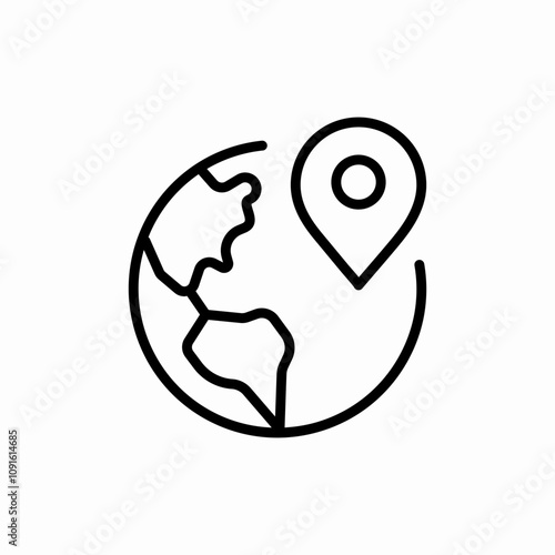 travel location icon sign vector