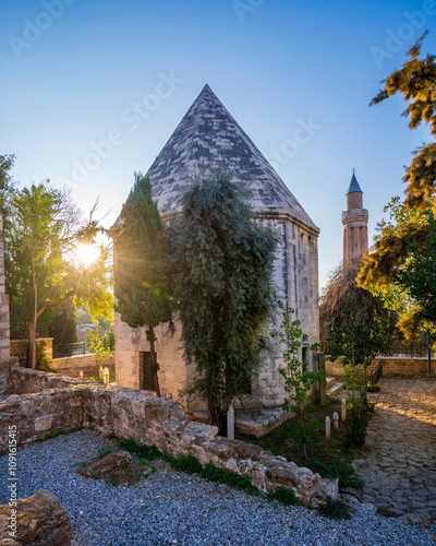  The old town view in Antalya City of Turkey photo