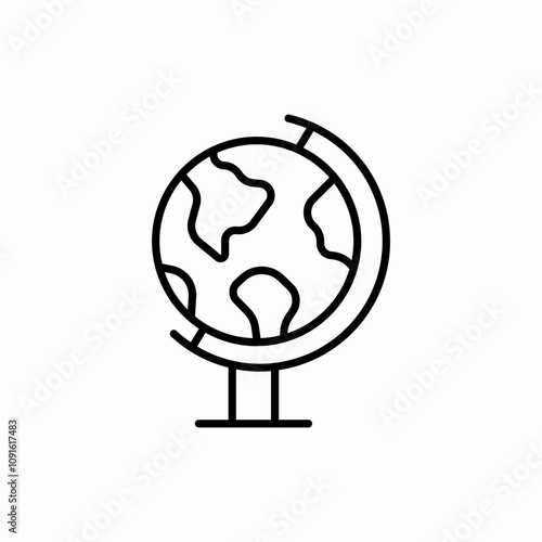 globus world icon sign vector