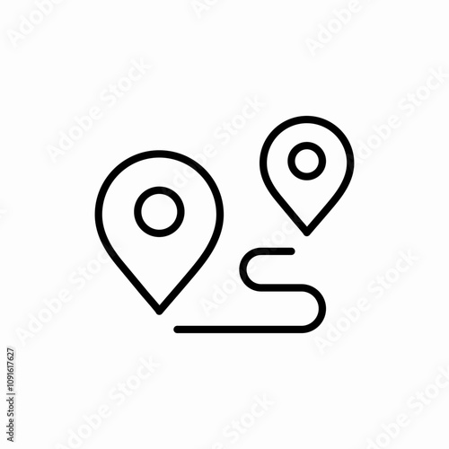 location rotate icon sign vector