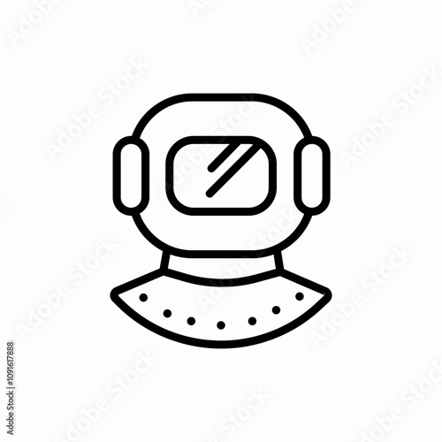 scuba diving icon sign vector