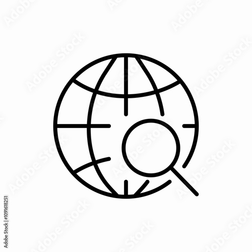 web searching icon sign vector