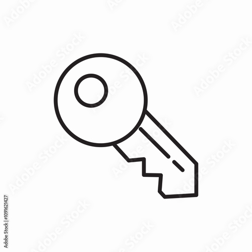 key safety lock icon sign vector