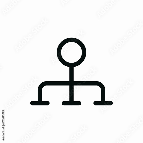 project structure schema icon vector sign