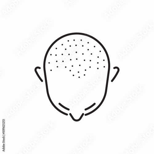 hair transplant icon sign vector