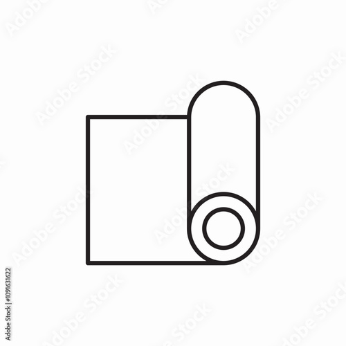 wallpaper roll icon sign vector