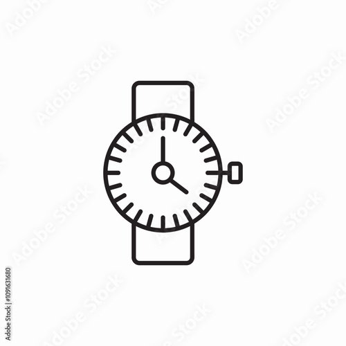 watch camping icon sign vector