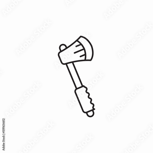 axe tool icon sign vector