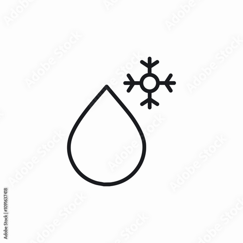 cool water icon sign vector