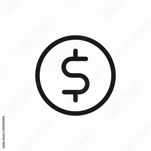 money coin icon sign vector