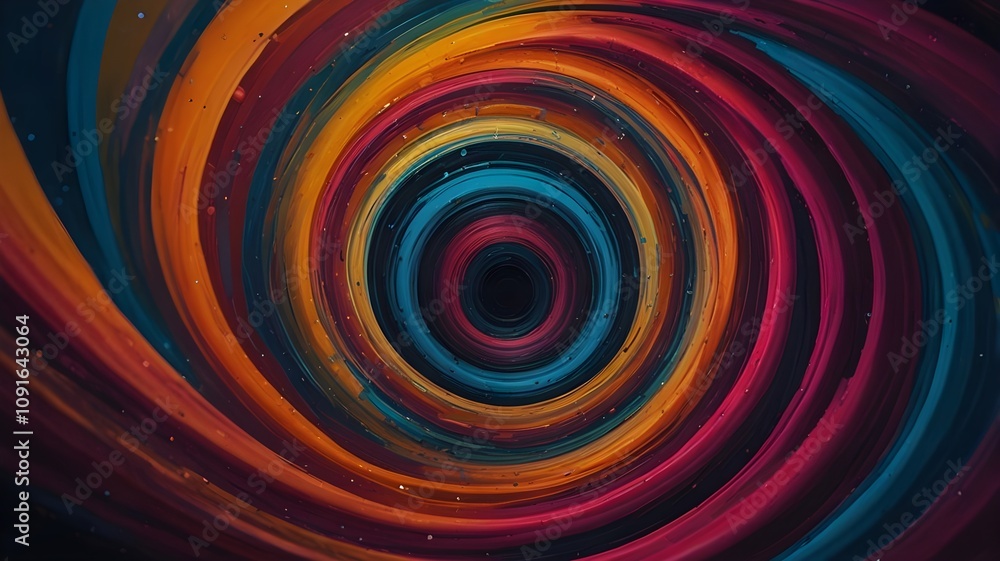 Fototapeta premium swirl of colors with a dynamic blend of rainbow paintings