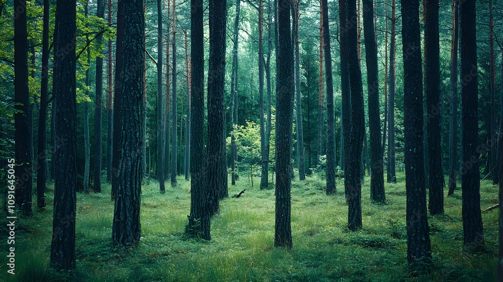 Obraz premium a cool forest