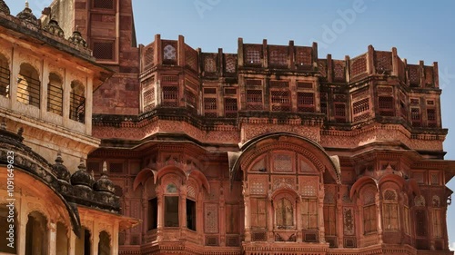 Majestic Mehrangarh Fort in the blue city of Jodhpur, Rajasthan