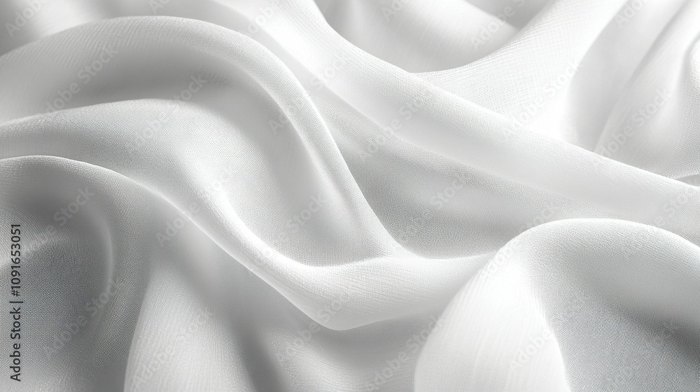 Fototapeta premium Textured white fabric