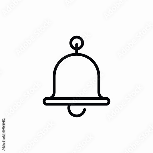 bell ring alarm icon sign vector