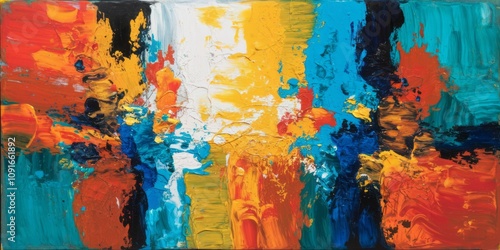 Explosive Symphony of Colors in Abstract Expressionism background