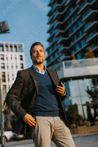 Smiling professional man wi...