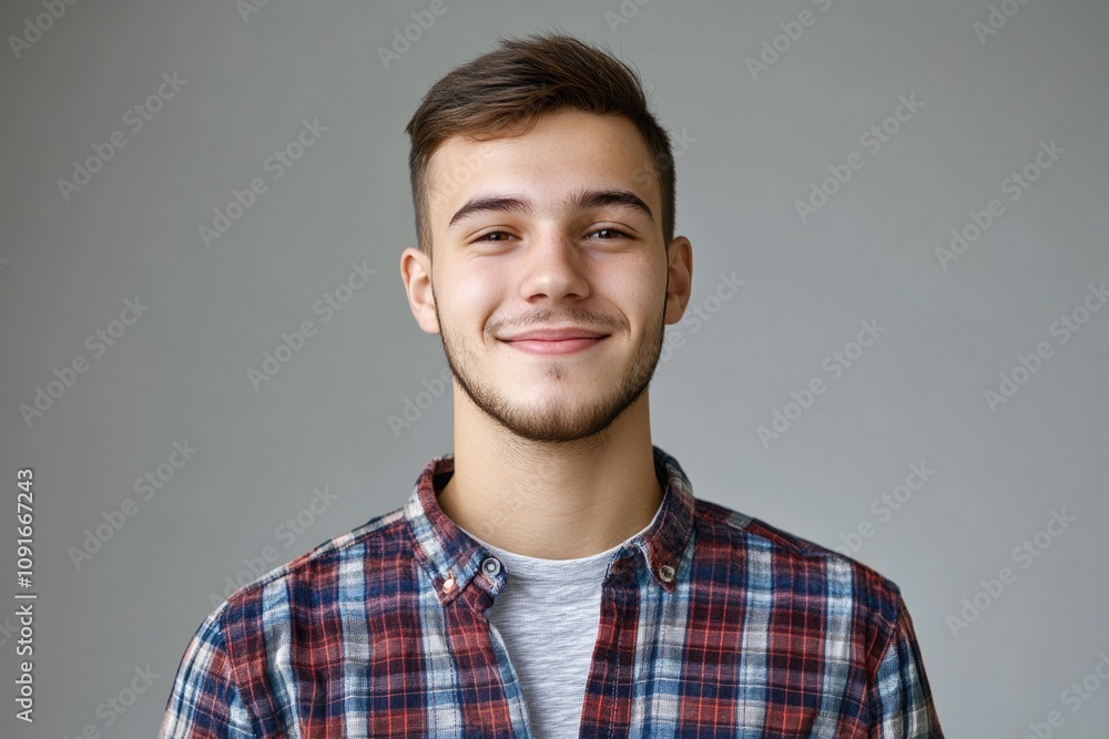 close up portrait of young smiling handsome guy close up portrait of young smiling handsome guy