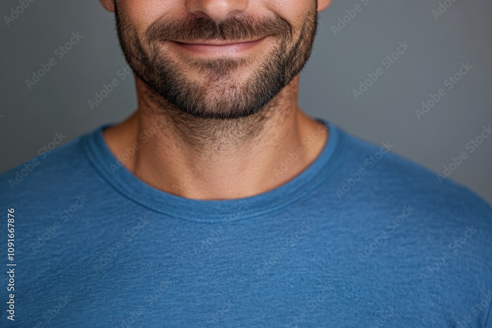 Fototapeta premium close up portrait of young smiling handsome guy