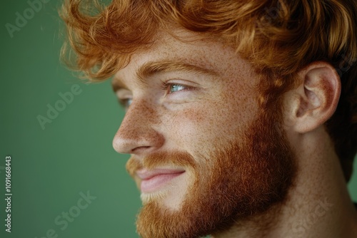 close up portrait of young smiling handsome guy