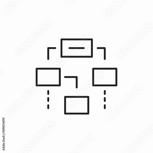 project structure icon sign vector