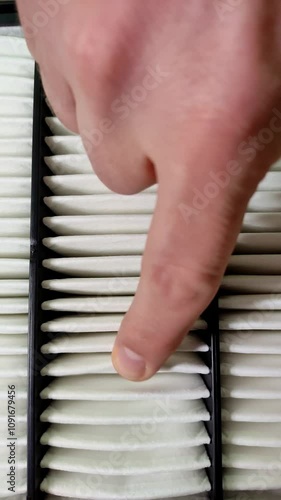 New clean car air filter