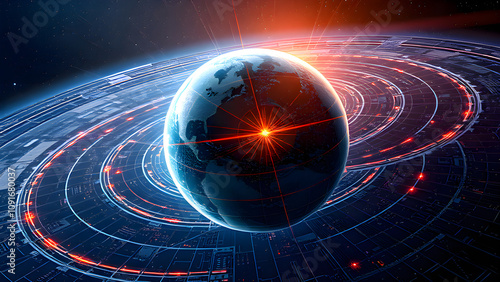 Earth geomagnetic field. Poles magnetic shift. Magnetosphere