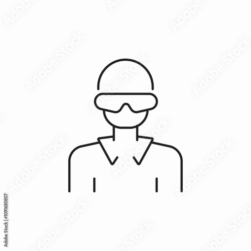man glasses icon sign vector