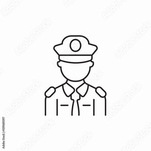 police policeman icon sign vector