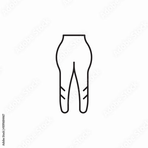 female leggins icon sign vector