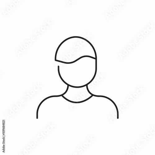 male user icon sign vector