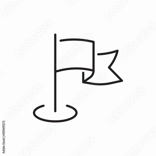flag success icon sign vector